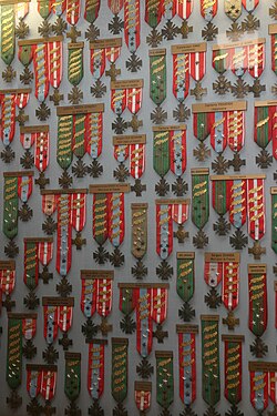 Wall of Medals in the French Foreign Legion Museum