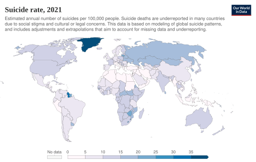 suicide death rates