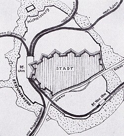 Map of railways in Ulm and Neu-Ulm