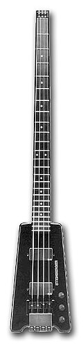 An alternate headless Steinberger bass guitar.