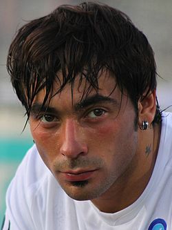 Lavezzi with Napoli in 2009