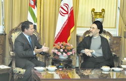 Abdullah and Iranian President Mohammad Khatami in Tehran, 2 September 2003