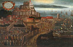 Expelling of the moriscos in the Port of Denia