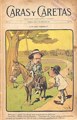 The last of the Uruguayan gaucho insurrections, satirised in this 1904 cartoon