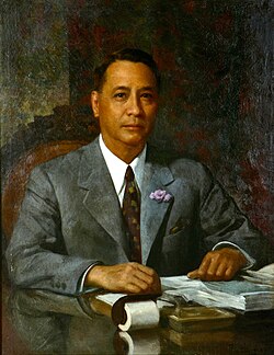 Official Portrait in Malacañang Palace by Fernando Amorsolo