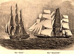 Capture of slave ship Emanuela by HMS Brisk