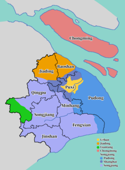 Map of the subdivisions