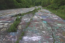 The famous graffiti highway in Centralia