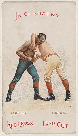 Boxer (right) using front headlock