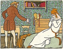 Illustration by Joseph Hémard made for a 1921 edition of Scenes of Bohemian Life