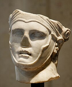 Bust attributed to Seleucus I Nicator, Roman Imperial artwork made in Syria from a Hellenistic model (c. 200 AD)