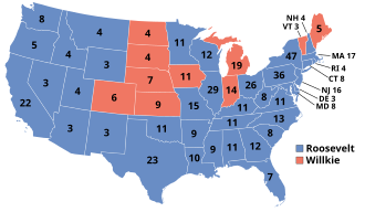 1940 electoral vote results