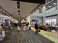 Concourse H of the airport.