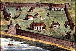 Fort Lachine in New France, 1689