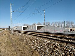 Construction work on the Neufahrn Link