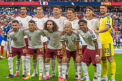 Spain's starting lineup for the semifinal against France
