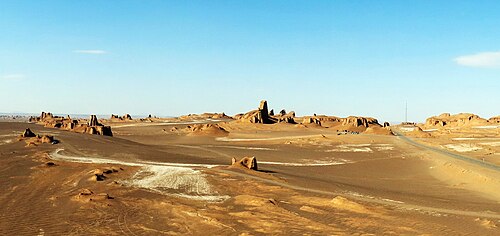 Yardangs in Lut Desert, Kerman Province, Iran