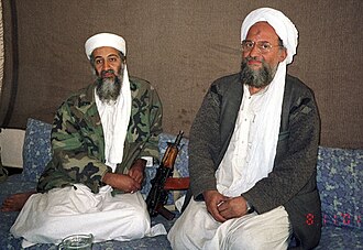 Bin Laden and al-Zawahiri in Kabul, Afghanistan on 8 November 2001