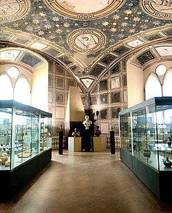 One of the rooms of the Civic Museums inside the Visconti Castle