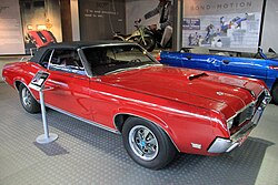 The 1969 Mercury Cougar XR7 used in the film (pictured 2012)