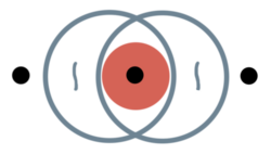 Re-creation of the ransom note's "signature", with black dots representing punctures in the paper