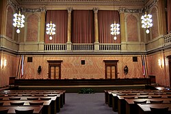 Interior of the Constitutional Court of the Czech Republic in Brno