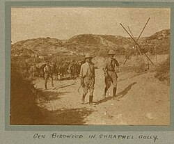 Birdwood in Shrapnel Gully, Gallipoli, sometime in 1915 MS10484/PHO1 State Library Victoria (Australia).