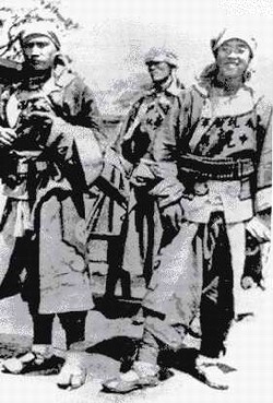 Chinese Muslim troops from Gansu, known as the Gansu Braves