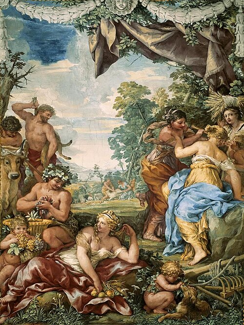The Golden Age by Pietro da Cortona (Palazzo Pitti, Florence, Italy)