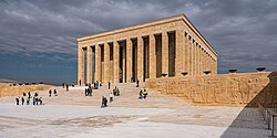 Anıtkabir in Ankara was completed in 1953 to become the mausoleum of Mustafa Kemal Atatürk.