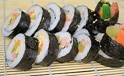 Finished gimbap