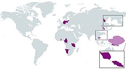 German colonial empire, the third largest colonial empire during the 19th century after the British and the French ones