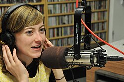 Radio station WTUL studio, Tulane University, New Orleans