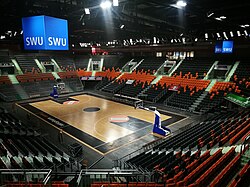 Inside view of the Ratiopharm Arena, the club's home arena since 2011