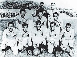 Chinese Olympic football team in Berlin, 1936