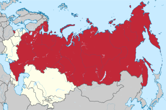 The Russian SFSR within the Soviet Union in 1956–1991