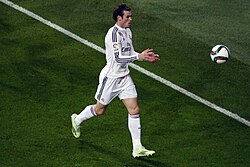 Bale during a Copa del Rey match against Atlético Madrid in January 2015