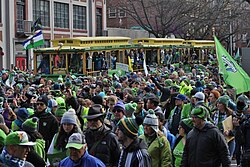 The victory parade for the Sounders after MLS Cup 2016