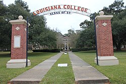 Entrance to Southern Baptist-affiliated Louisiana Christian University in Pineville