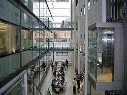 Atrium of the Chemistry Research Laboratory. The university has invested heavily in new facilities at the laboratory in recent years.