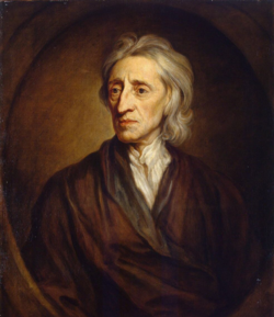 A 1697 portrait of English political philosopher John Locke