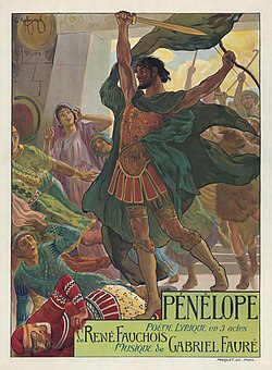 1913 Poster for Pénélope at the Théâtre des Champs-Elysées