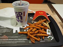 Sweet potato fries served at a McDonald's restaurant