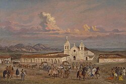 Mission San Carlos Borromeo de Carmelo, established in 1770, was the headquarters of the Californian mission system from 1797 until 1833.