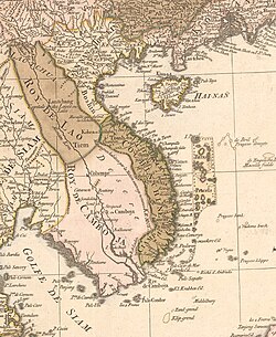 A map of Indochina in 1760