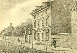 President's House on Market Street served as the presidential mansion for the nation's first two presidents, George Washington and John Adams, from 1790 to 1800 before the completion of the White House and the development of Washington, D.C. as the nation's new capital.