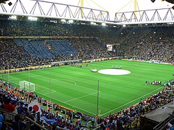 Japan against Brazil at Signal Iduna Park in Dortmund, Germany in the 2006 FIFA World Cup