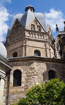 Charlemagne's palace chapel at Aachen, completed in 805[107]