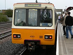 Train painted with cadmium orange