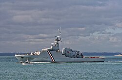 Coast Guard vessel in action